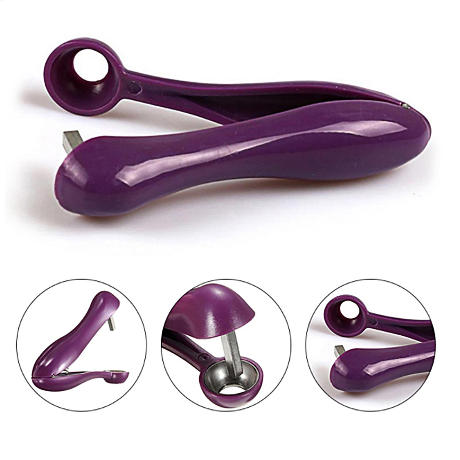 Vegetable Kitchen Gadgets - Descorazonador de cerezas portátil, herramienta para