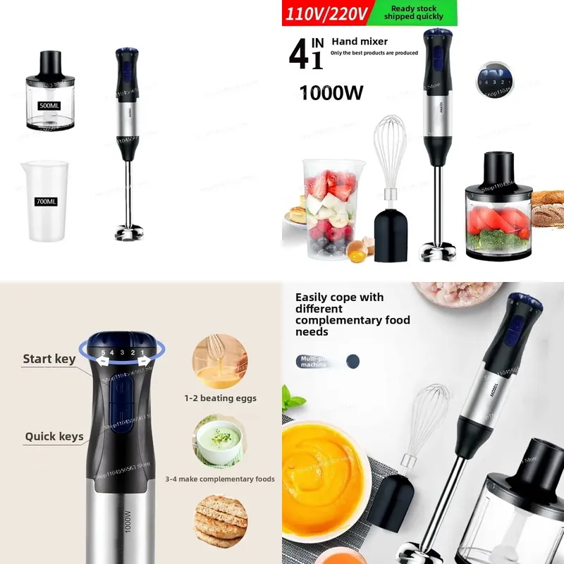 Immersion Blender Stick - Batidora de Inmersión Manual de 110V
