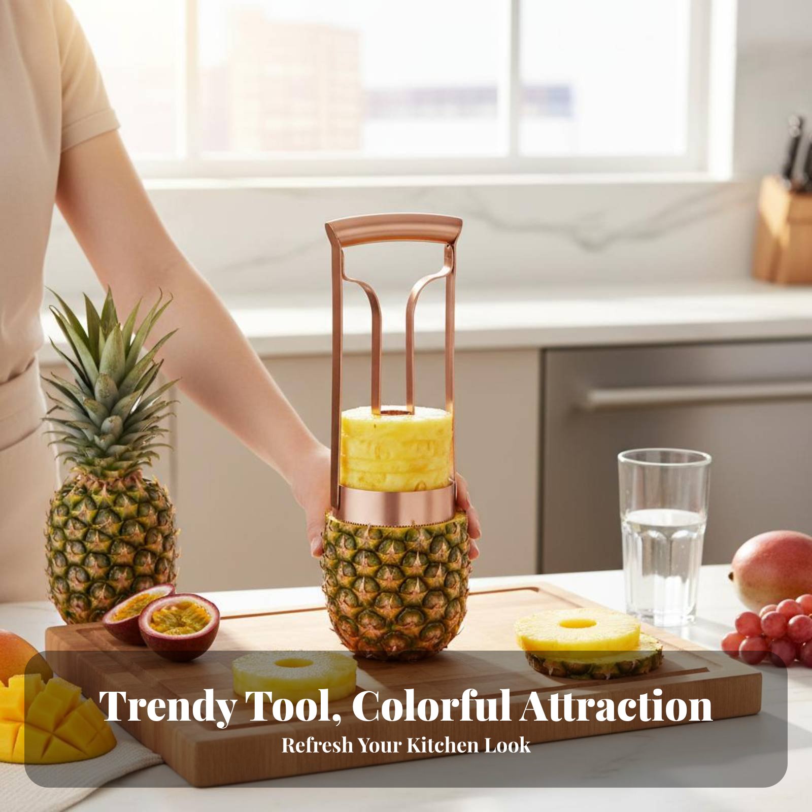 Cortador de Piña de Acero Inox - Vegetable Kitchen Gadgets reseña y precio
