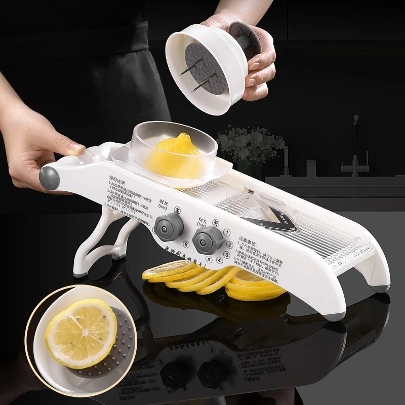 Rebanador de limón multifuncio - Household Kitchen Gadgets Vegetable Cutter Silk Cutter reseña y precio