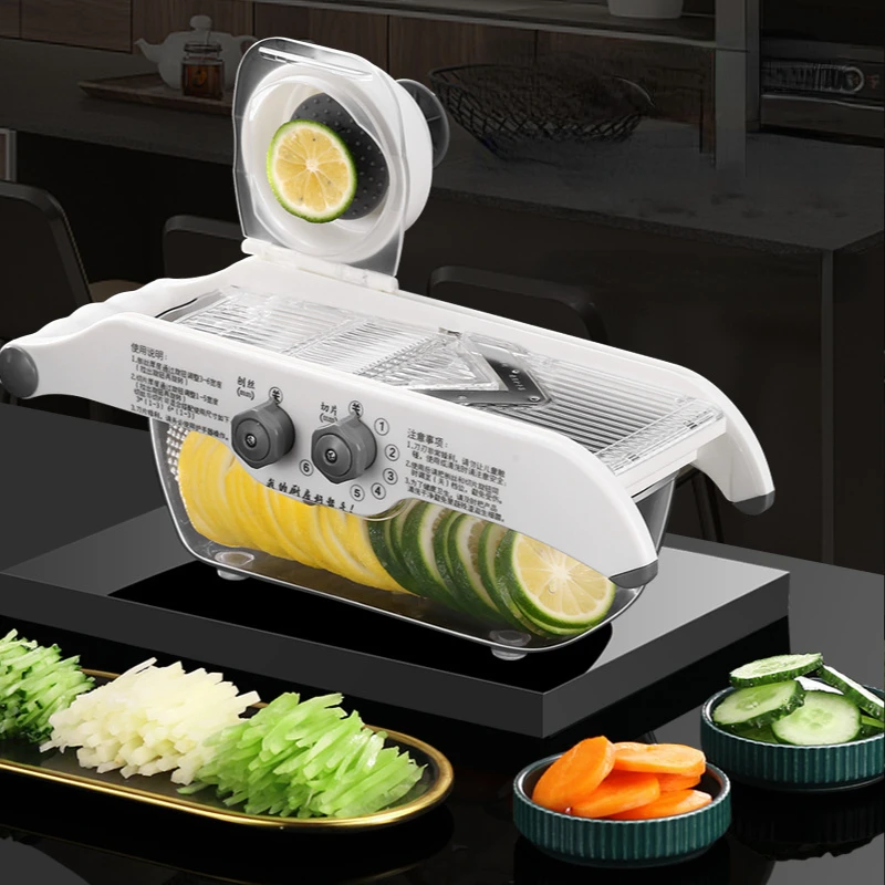 Rebanador de limón multifuncio - Household Kitchen Gadgets Vegetable Cutter Silk Cutter reseña y precio