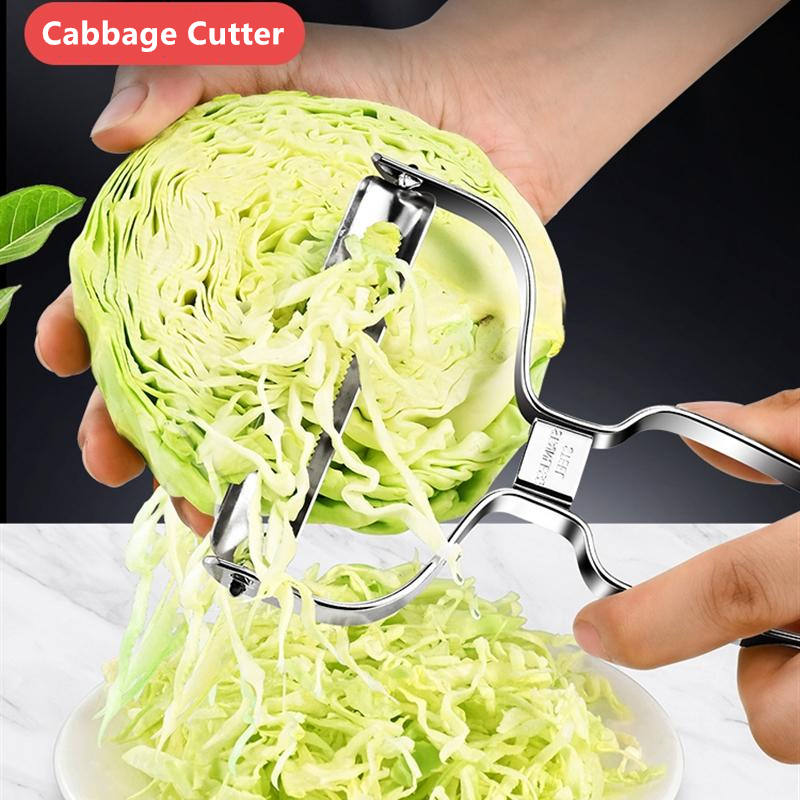 Ralladores de repollo de acero - Household Kitchen Gadgets Vegetable Cutter Silk Cutter reseña y precio