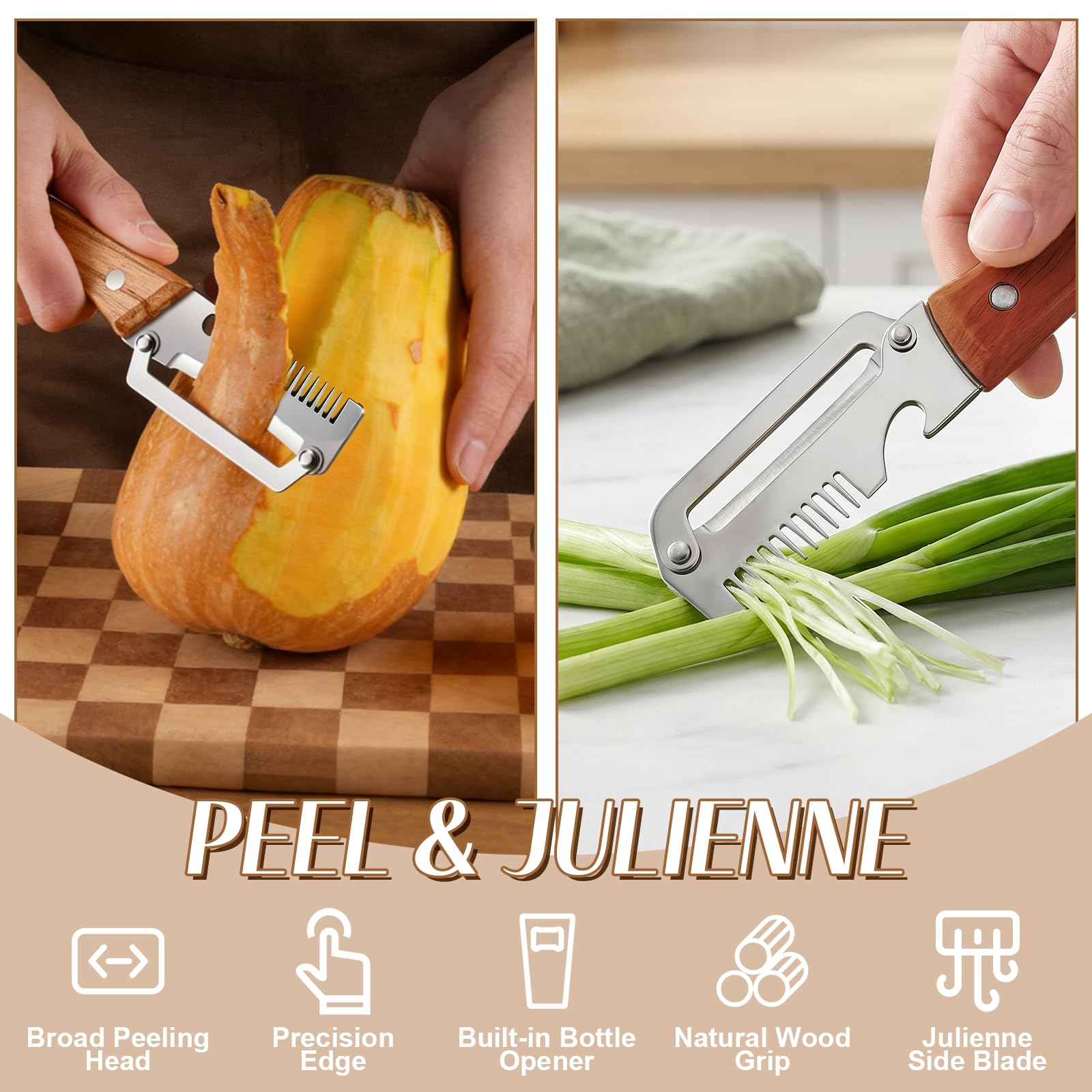 Pelador de Verduras 3 en 1 con - Vegetable Kitchen Gadgets reseña y precio