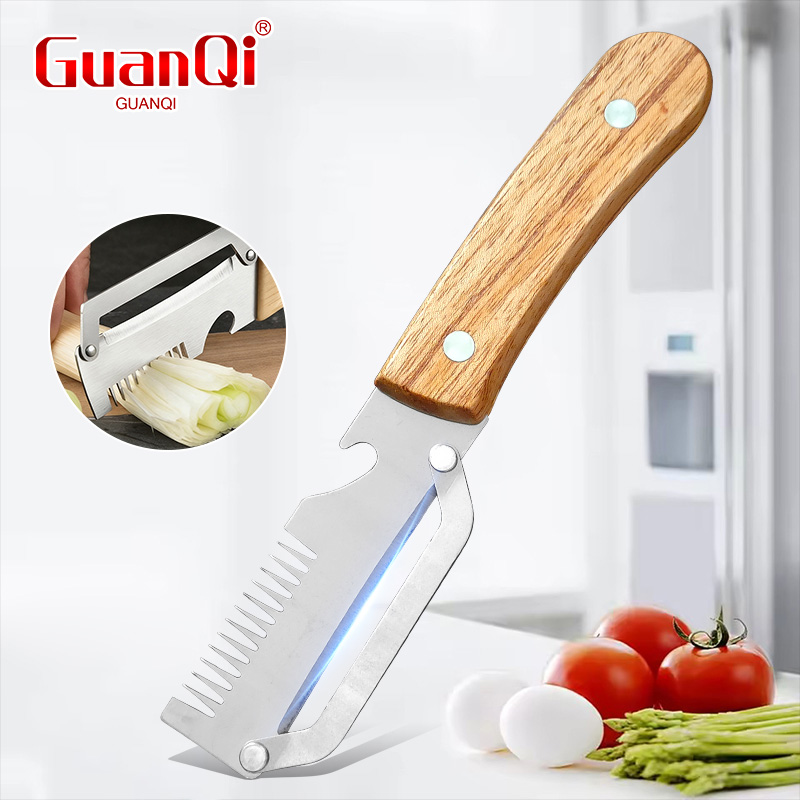 Pelador multifuncional de acer - Household Kitchen Gadgets Vegetable Cutter Silk Cutter reseña y precio