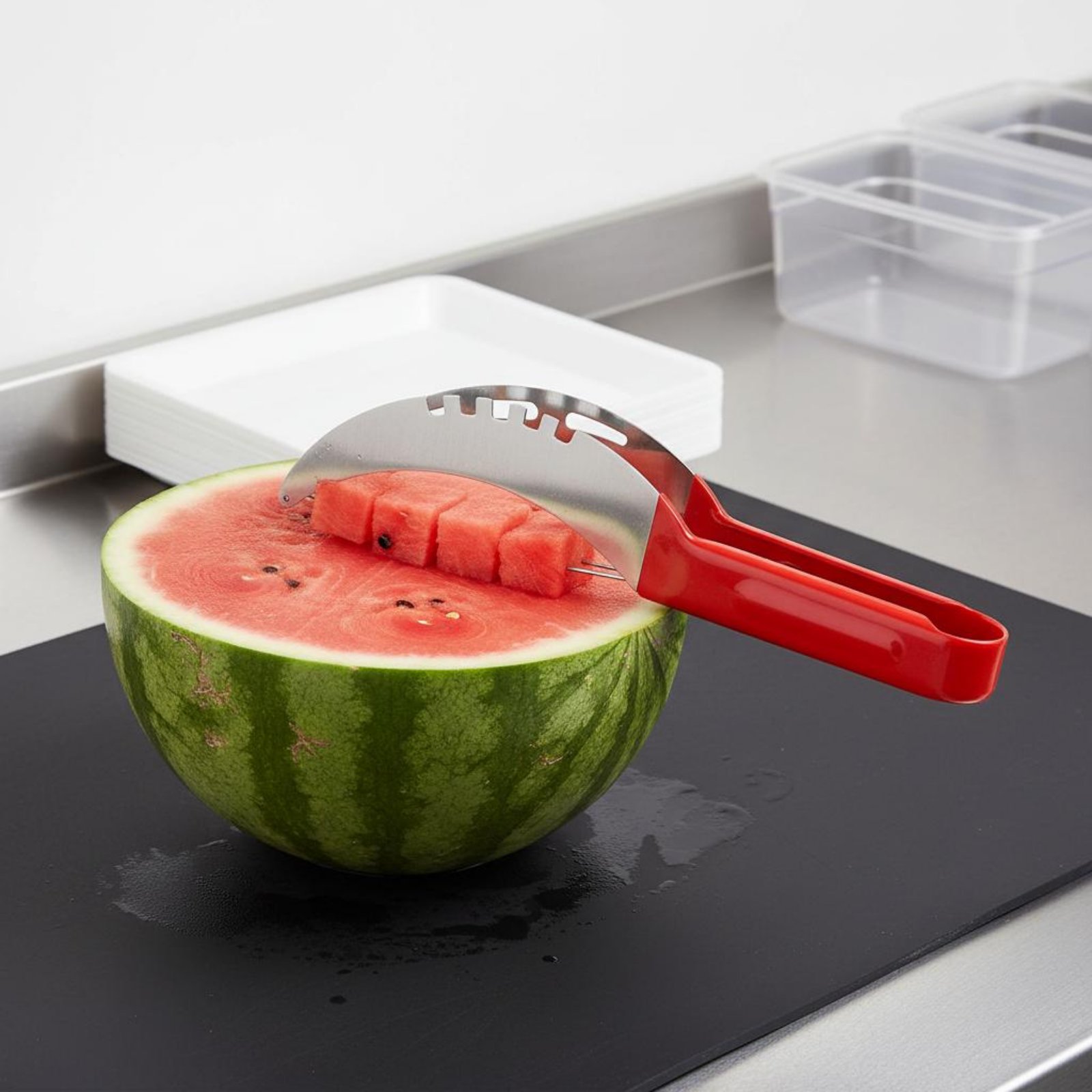 Cortador de sandía en cubos, m - Vegetable Kitchen Gadgets reseña y precio
