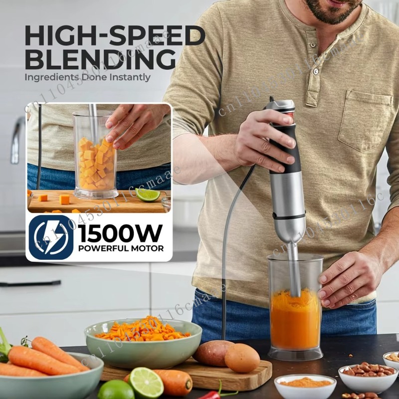 Batidora de Mano 6 en 1 de 120 - Immersion Blender Stick reseña y precio