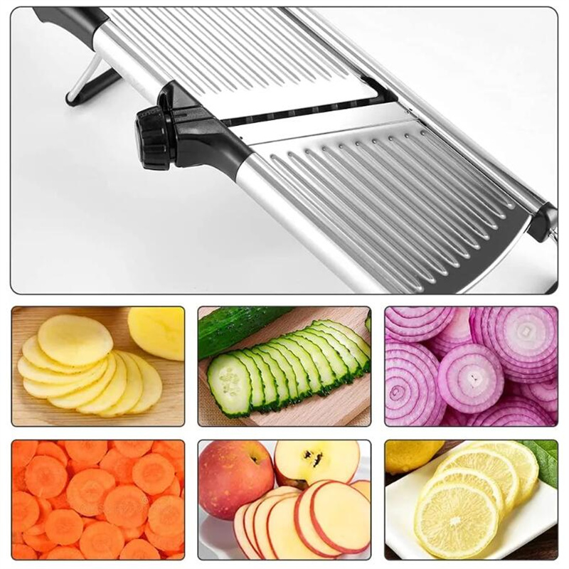 Mandolina de acero inoxidable  - Household Kitchen Gadgets Vegetable Cutter Silk Cutter reseña y precio