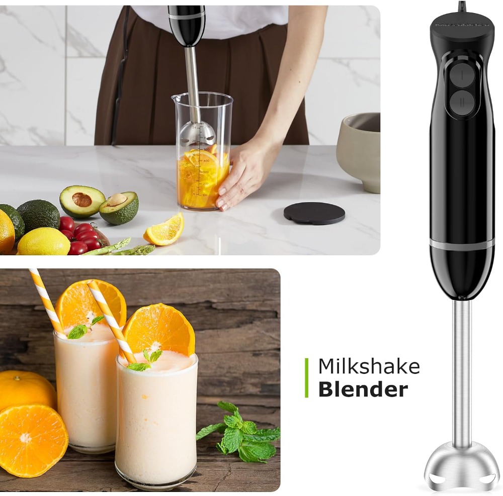Batidora de inmersión 3 en 1 p - Immersion Blender Stick reseña y precio