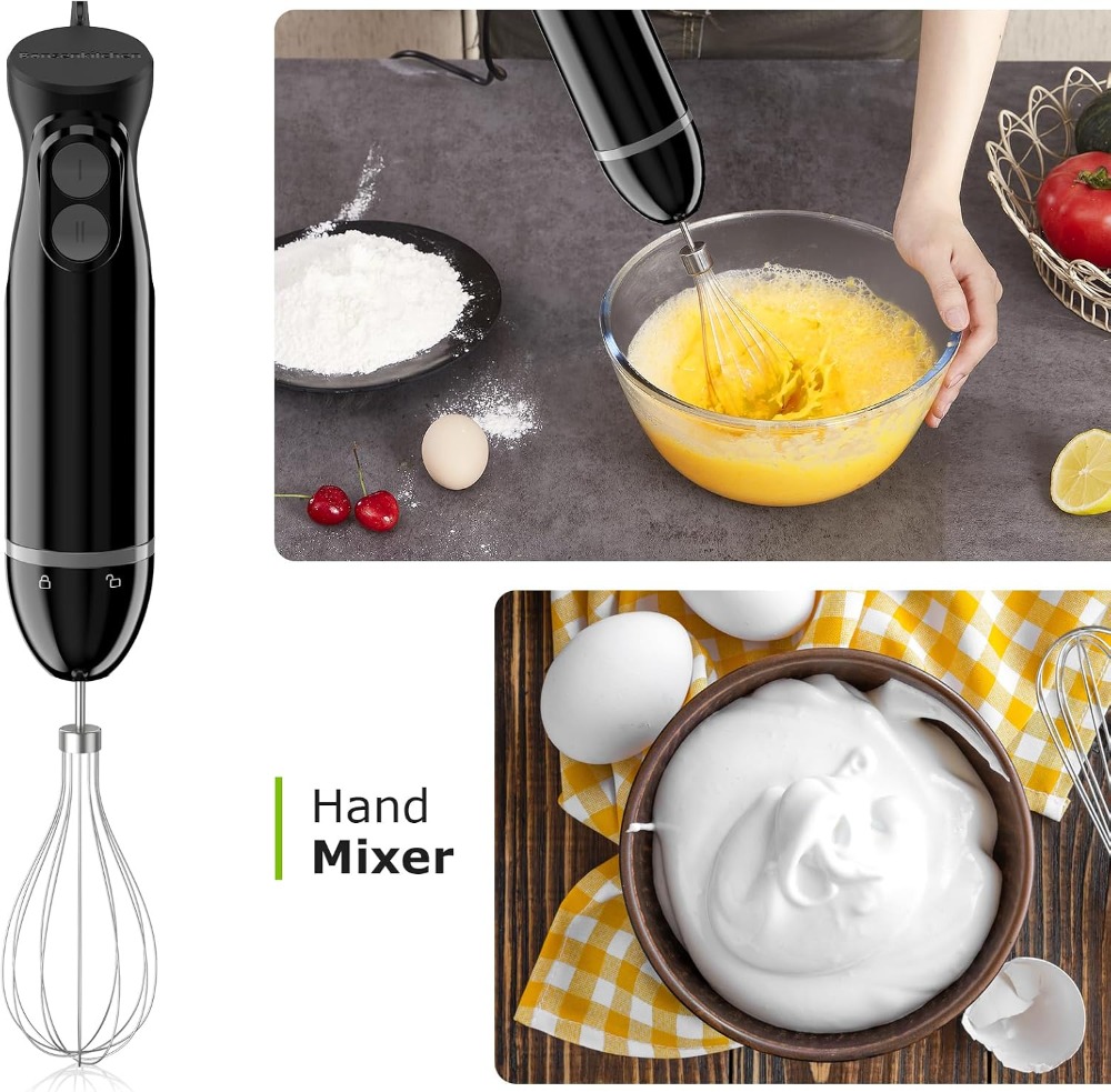 Batidora de inmersión 3 en 1 p - Immersion Blender Stick reseña y precio