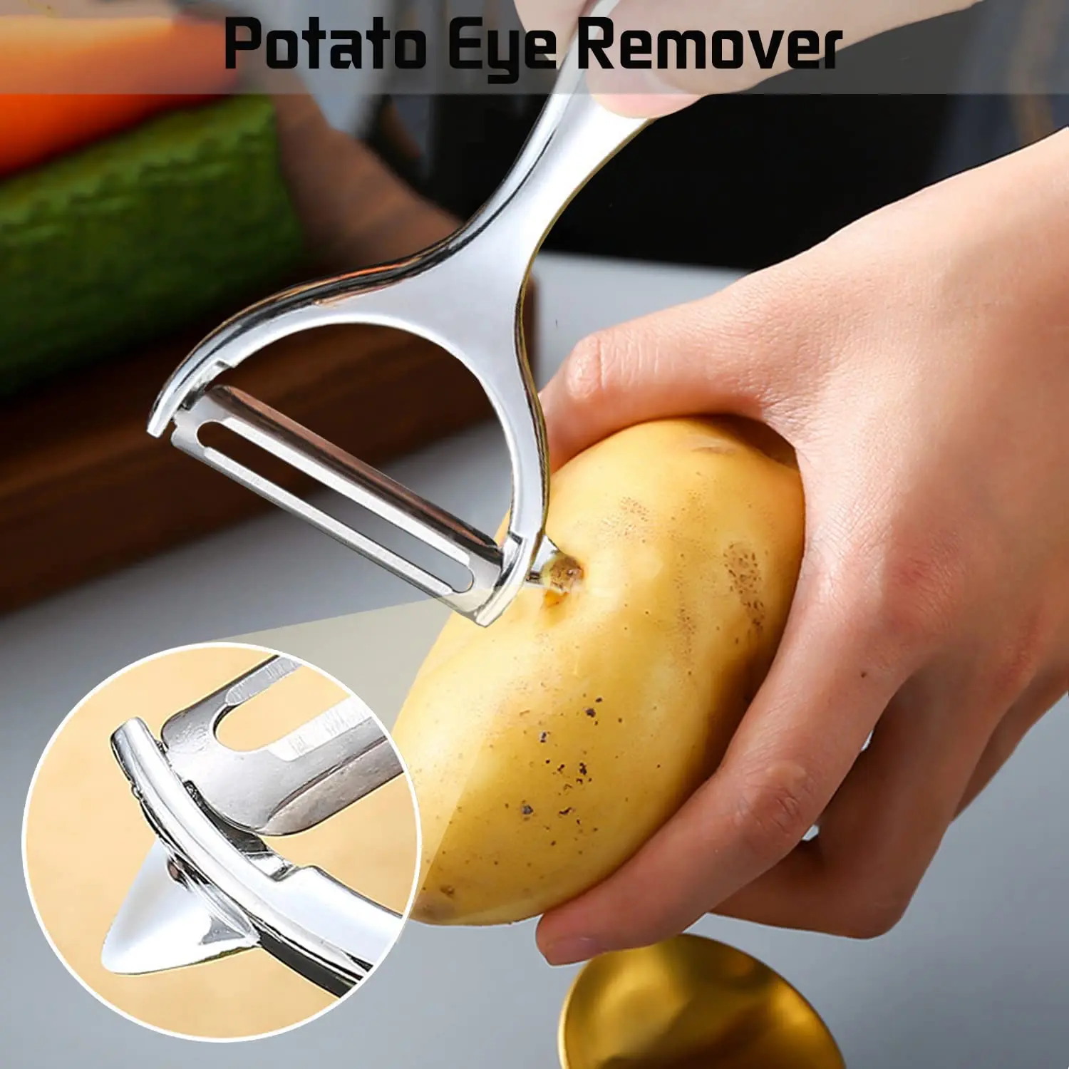 Pelador de verduras de acero i - Household Kitchen Gadgets Vegetable Cutter Silk Cutter reseña y precio