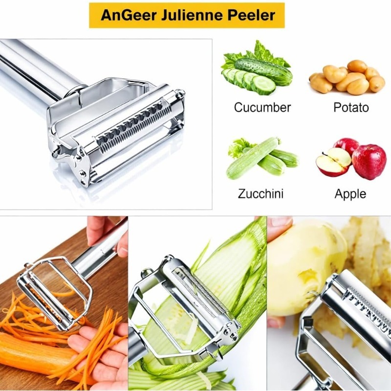 Pelador de Cocina de Acero Ino - Vegetable Kitchen Gadgets reseña y precio