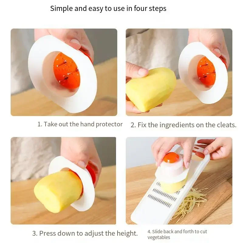Rallador de verduras, rebanado - Household Kitchen Gadgets Vegetable Cutter Silk Cutter reseña y precio