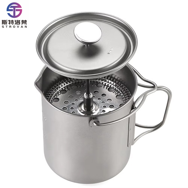 Cafetera Francesa de Titanio d - French Press Coffee Maker reseña y precio