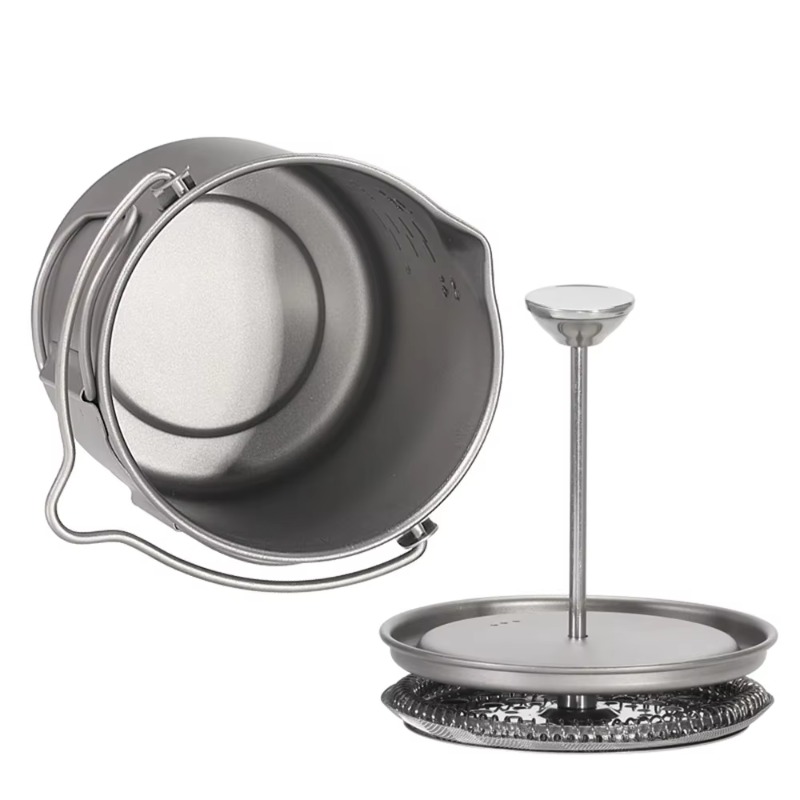 Cafetera Francesa de Titanio d - French Press Coffee Maker reseña y precio