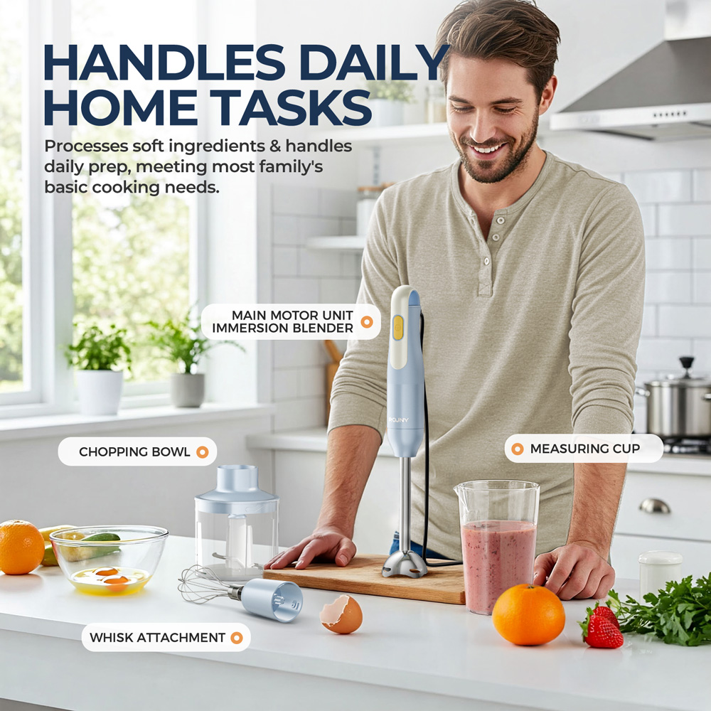 Juego de batidora de mano 4 en - Immersion Blender Stick reseña y precio
