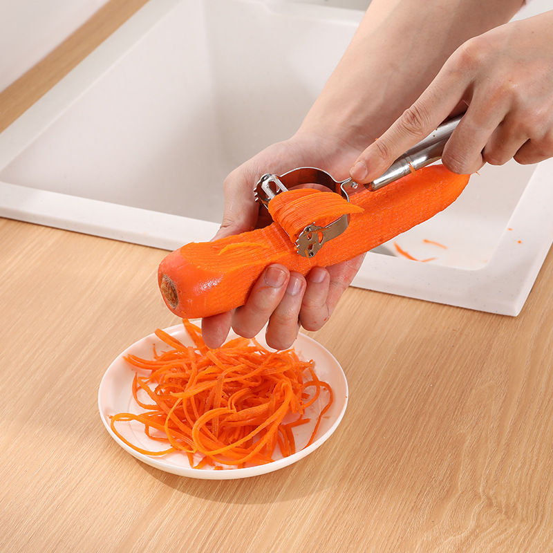 Pelador Multifuncional 4 en 1  - Household Kitchen Gadgets Vegetable Cutter Silk Cutter reseña y precio