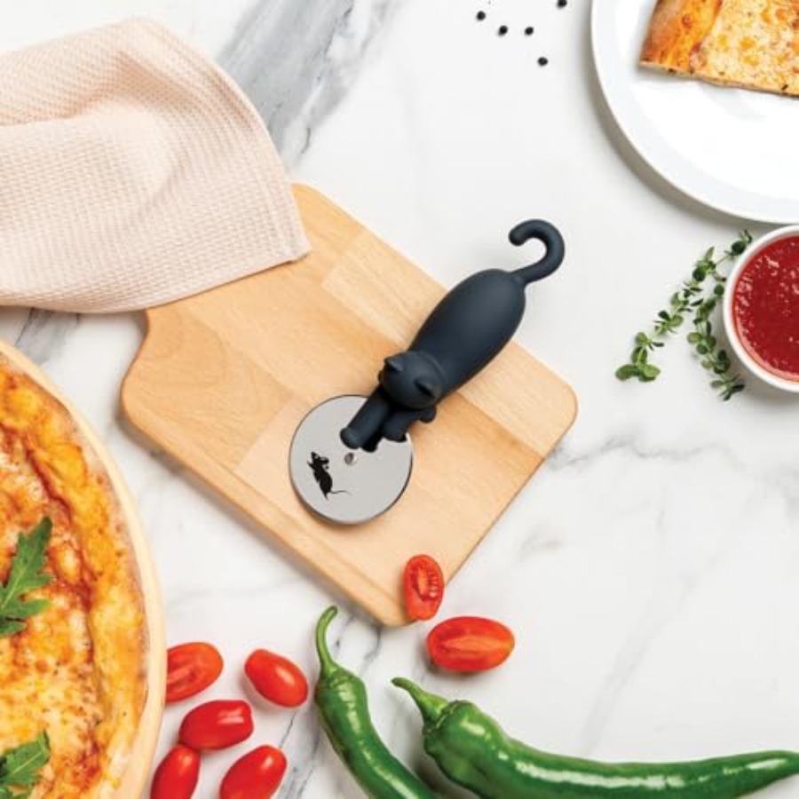 Cortador de Pizza con Rueda -  - Funny Kitchen Gadgets Gifts reseña y precio