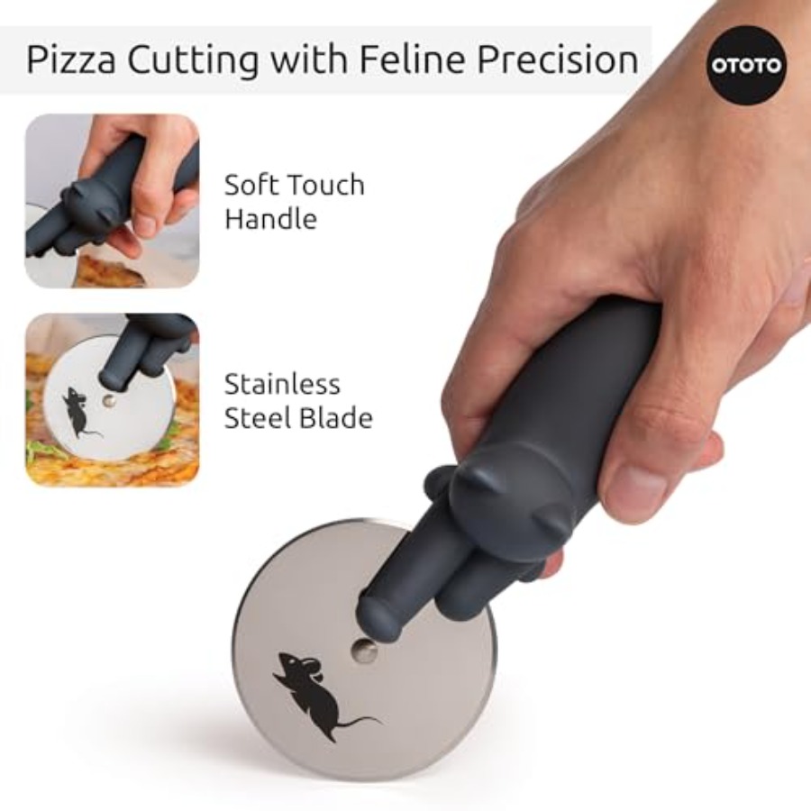 Cortador de Pizza con Rueda -  - Funny Kitchen Gadgets Gifts reseña y precio
